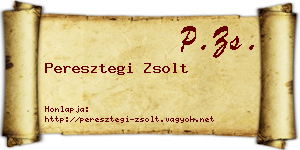 Peresztegi Zsolt névjegykártya